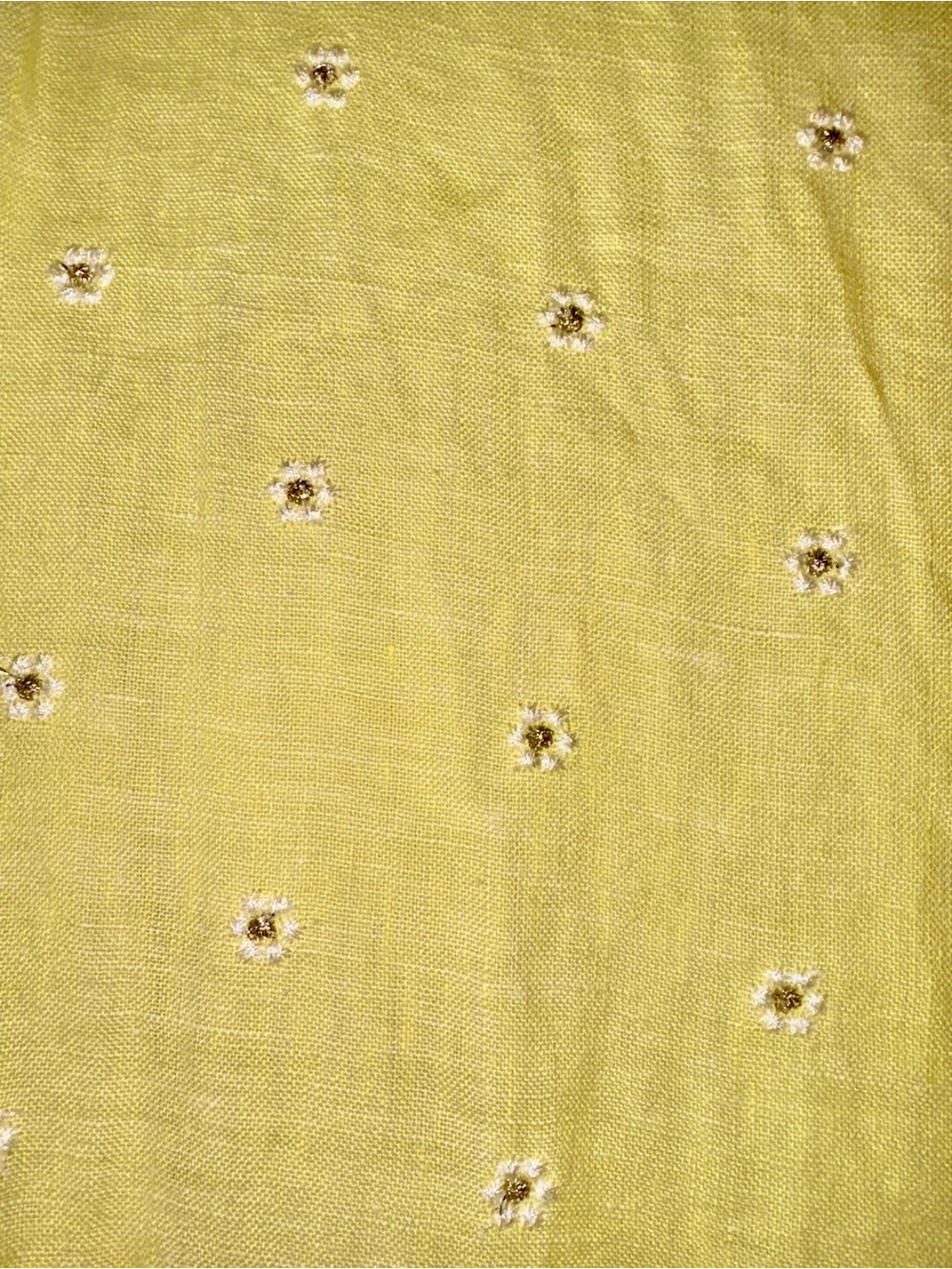 Lilly Pulitzer NWT Yellow Daisy Embroidered Linen Dress Women’s Size M - Picture 4 of 5